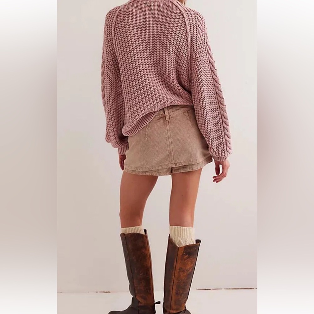 We The Free Gal-Vanting Cord Skort in Chocolate Truffle NWOT RT $98 - Picture 2 of 7